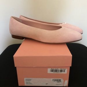 Mansur Gavriel Suede Ballerina Flat Size 7 NIB